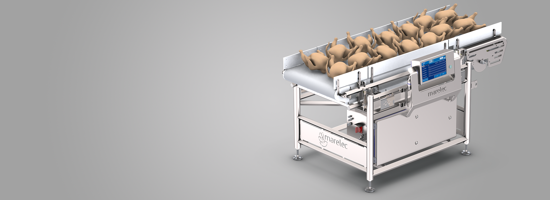 Flowscale dynamic weighing of poultry product streams